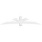 Ekena Millwork Davenport Architectural Grade PVC Gable Bracket, 108"W x 22 1/2"H x 6"D x 6"F, 5/12 Pitch GBP108X23X0606DAV00 - alternate 4